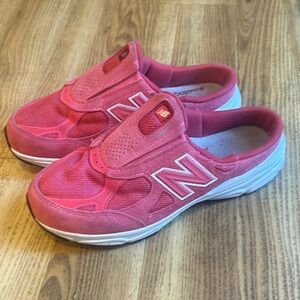 New Balance Pink 990 sneakers slip on heritage mule women’s 9.5 (EU 40.5)